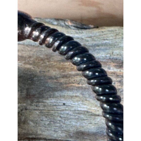 Sterling Silver Sterling 925 Q - Ray Flex Cuff Bracelet Twisted Cuff Bracelet - Picture 5 of 9